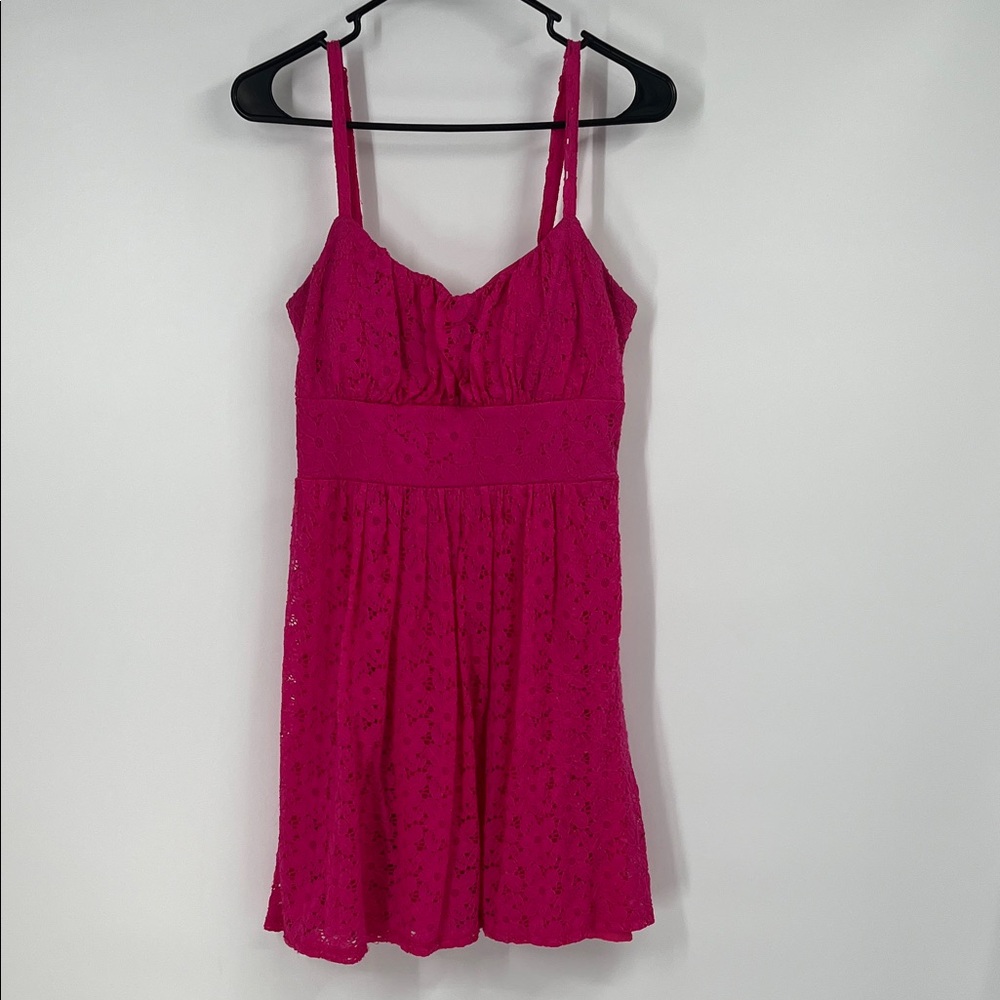 B. Smart Pink Lace Sun Dress Size 6